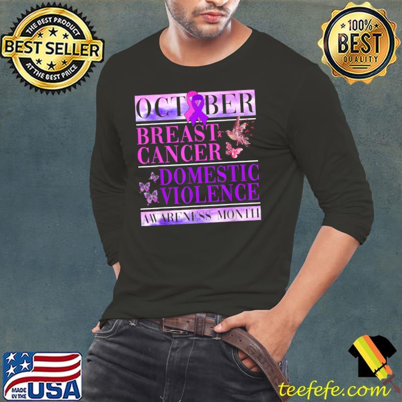 October Breast Cancer and Domestic Violence Awareness T-Shirt