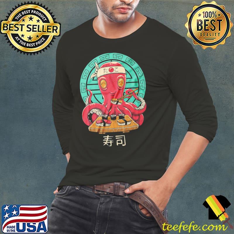 Octopus eat sushi kimpap s Long Sleeve Tee Octopus eat sushi kimpap s Long Sleeve Tee