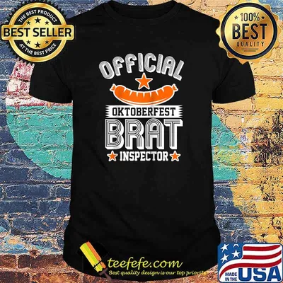 Official Oktoberfest Bratwurst Inspector German Beer Drinkin Raglan Baseball T-shirt