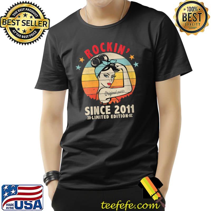Official rockin' Since 2011 10th Birthday Retro 10 Yrs Old T-Shirt Unisex Official rockin' Since 2011 10th Birthday Retro 10 Yrs Old T-Shirt Unisex