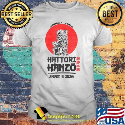 Okinawa japan Hattori Hanzo sword and sushi Classic T-Shirt