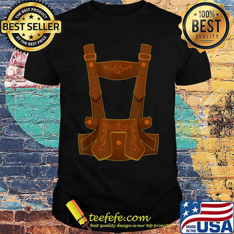Oktoberfest Lederhosen Men Halloween Costume German For Boys T-Shirt