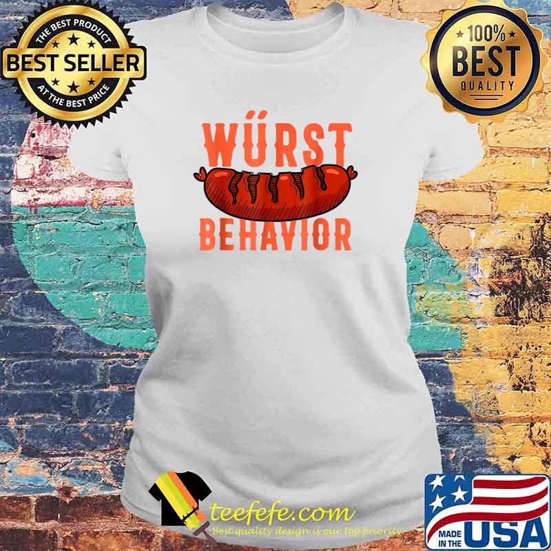 Oktoberfest Wurst Behavior German Beer and Bratwurst Party T-Shirt Laides tee Oktoberfest Wurst Behavior German Beer and Bratwurst Party T-Shirt Laides tee