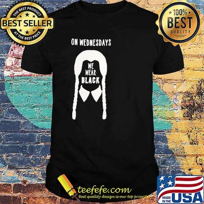 On Wednesdays We Wear Black Shirt