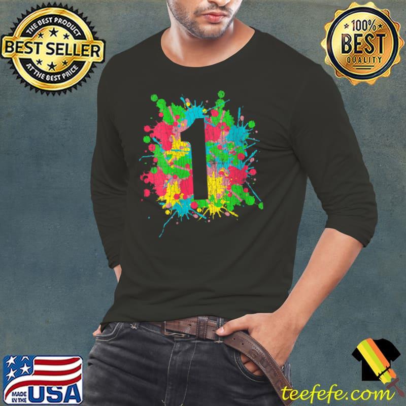 One 1st Birthday Party Funny Boy Girl Birthdays Graphic T-Shirt Long Sleeve Tee One 1st Birthday Party Funny Boy Girl Birthdays Graphic T-Shirt Long Sleeve Tee