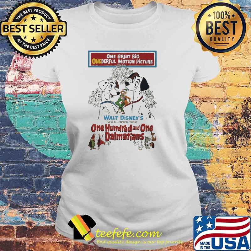 One Great Big Onederful Motoion Picture 101 Dalmatians Movie Poster T-Shirt Laides tee One Great Big Onederful Motoion Picture 101 Dalmatians Movie Poster T-Shirt Laides tee