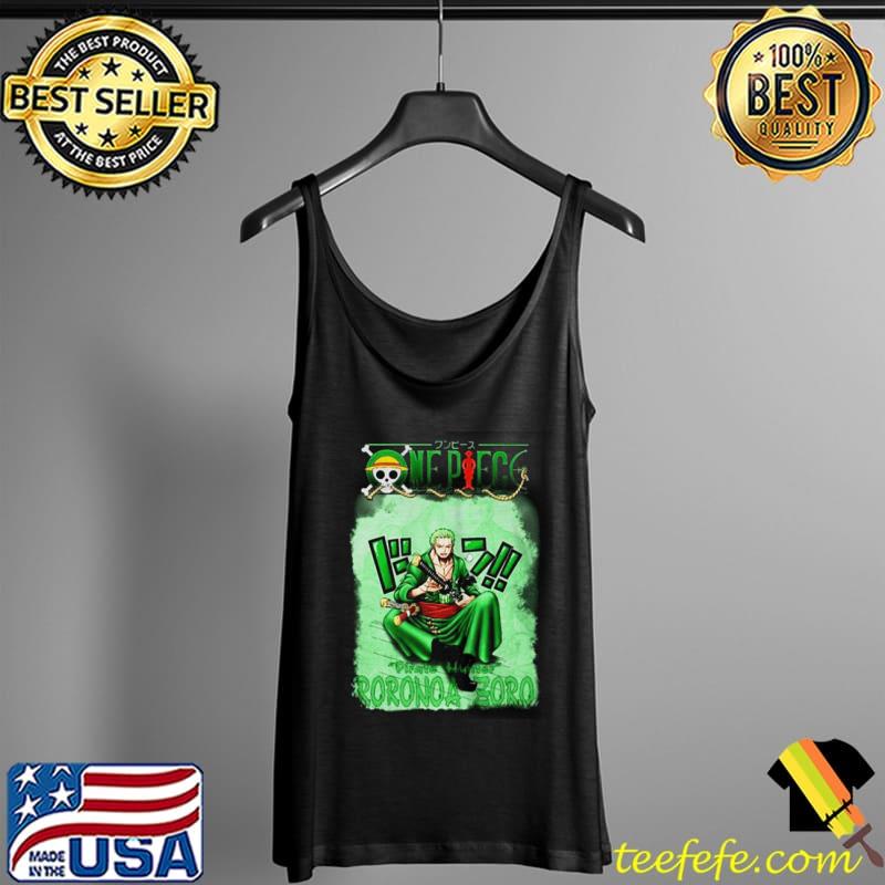 ONE PIECE PIRATE HUNTER RORONOA ZORO SHIRT (resized) Tank Top ONE PIECE PIRATE HUNTER RORONOA ZORO SHIRT (resized) Tank Top