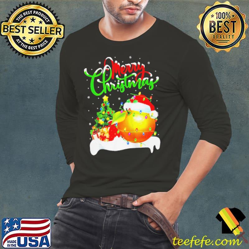 ORANGE FRUIT XMAS LIGHTING SANTA ORANGE CHRISTMAS SHIRT