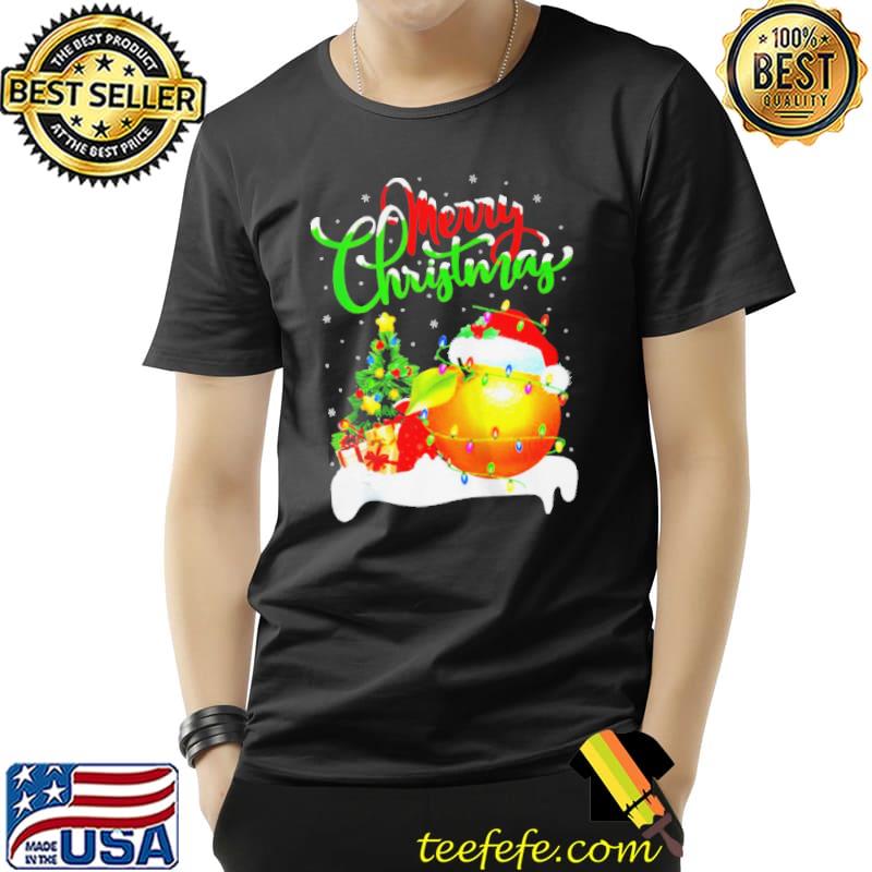 ORANGE FRUIT XMAS LIGHTING SANTA ORANGE CHRISTMAS SHIRT Unisex ORANGE FRUIT XMAS LIGHTING SANTA ORANGE CHRISTMAS SHIRT Unisex