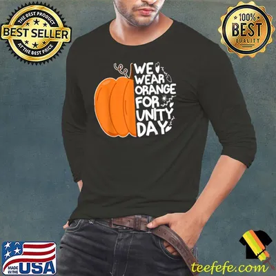 ORANGE UNITY DAY Pumpkin We Wear Orange For Unity Day T-Shirt