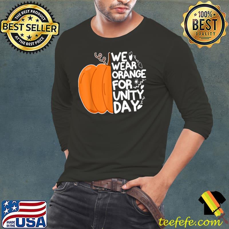 ORANGE UNITY DAY Pumpkin We Wear Orange For Unity Day T-Shirt