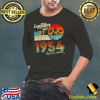 Original 70. Birthday 70 Legendary Since May 1953 Gift Raglan Baseball T-shirt