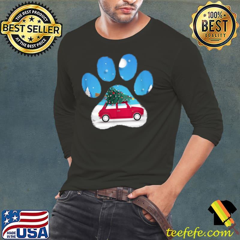 Original funny Bear Paw Xmas Red Car Merry Christmas T-Shirt Long Sleeve Tee Original funny Bear Paw Xmas Red Car Merry Christmas T-Shirt Long Sleeve Tee