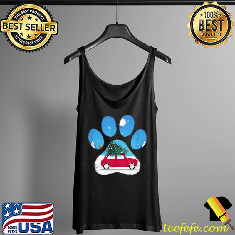 Original funny Bear Paw Xmas Red Car Merry Christmas T-Shirt Tank Top Original funny Bear Paw Xmas Red Car Merry Christmas T-Shirt Tank Top