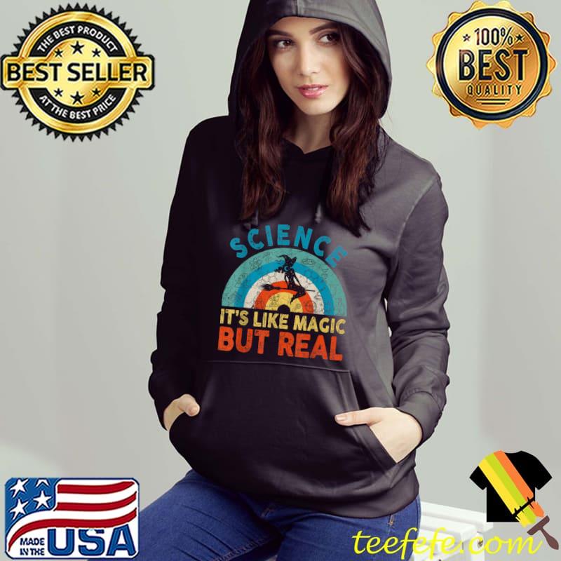 Original vintage Science It's Like Magic But Real Witch Halloween T-Shirt