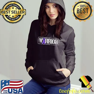 Pancreatic Cancer Warrior - Military-Style Awareness Premium T-Shirt