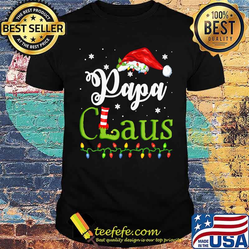 Papa Santa Claus Elf Christmas Matching T-Shirt