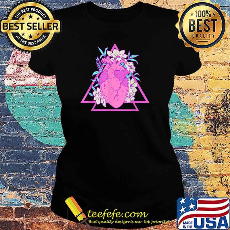 Pastel Goth Heart And Flowers Gothic T-Shirt Ladies tee Pastel Goth Heart And Flowers Gothic T-Shirt Ladies tee