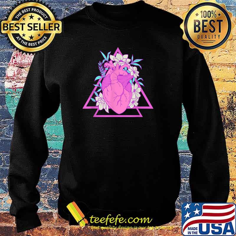 Pastel Goth Heart And Flowers Gothic T-Shirt Sweater Pastel Goth Heart And Flowers Gothic T-Shirt Sweater