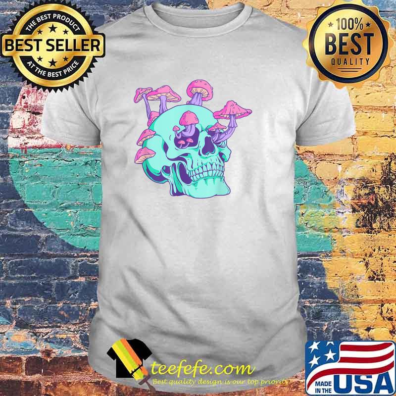 Pastel Goth Skull And Mudrooms T-Shirt
