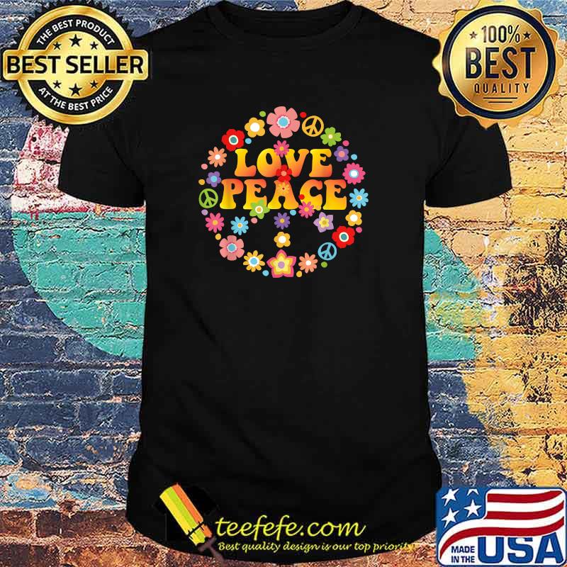 PEACE LOVE 60s 70s Tie Die Groovy Hippie Costume Halloween T-Shirt PEACE LOVE 60s 70s Tie Die Groovy Hippie Costume Halloween T-Shirt