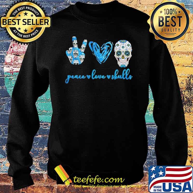 Peace Love Skulls Heart s Sweater Peace Love Skulls Heart s Sweater