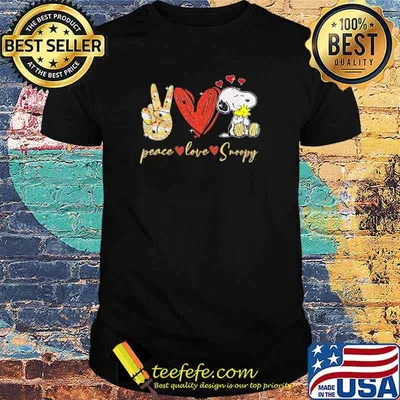 Peace love snoopy hug woodstock shirt