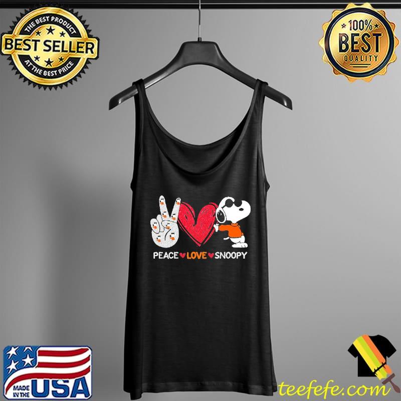 Peace Love Snoopy Shirt Tank Top Peace Love Snoopy Shirt Tank Top