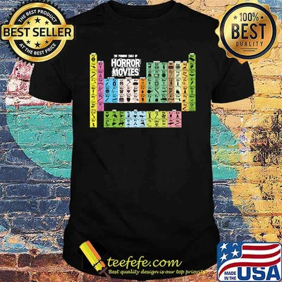 Periodic Table of Horror Movies Halloween Classic T-Shirt