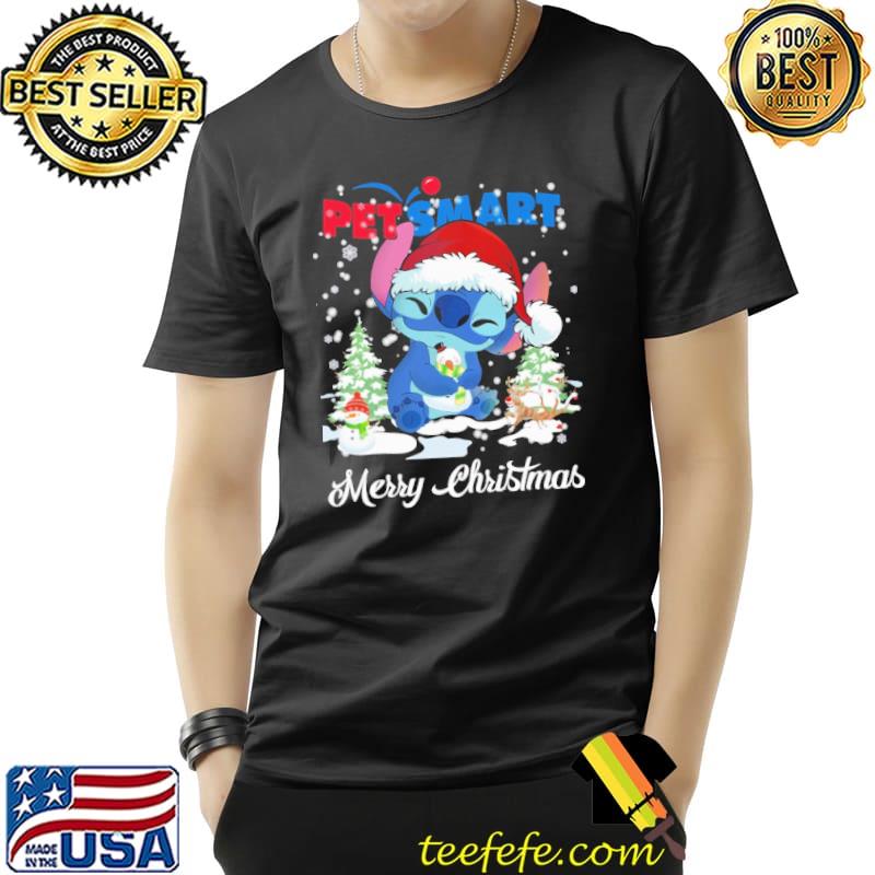 Pet Smart Stitch Snowman Merry Christmas Tree Shirt Unisex Pet Smart Stitch Snowman Merry Christmas Tree Shirt Unisex