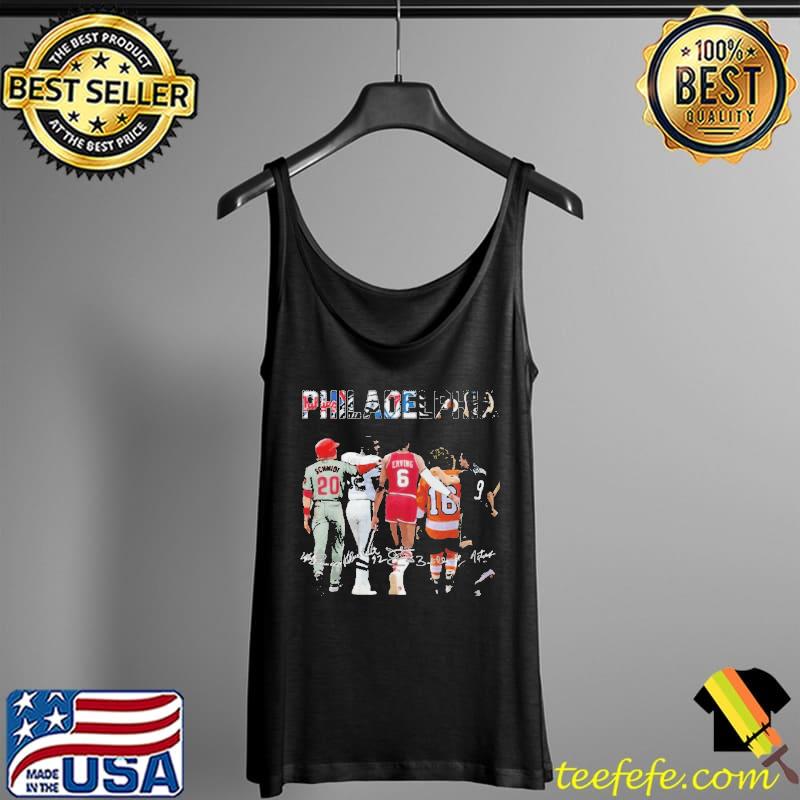 PHILADELPHIA PHILADELPHIA EAGLES PHILADELPHIA FLYERS PHILADELPHIA UNION SIGNATURES SHIRT Tank Top PHILADELPHIA PHILADELPHIA EAGLES PHILADELPHIA FLYERS PHILADELPHIA UNION SIGNATURES SHIRT Tank Top