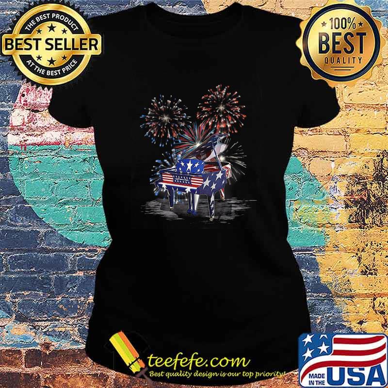 Piano American Happy 4th Of July Firework Shirt Ladies tee Piano American Happy 4th Of July Firework Shirt Ladies tee