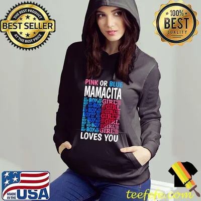 Pink Or Blue Mamacita Loves You Gender Reveal Baby Shower T-Shirt