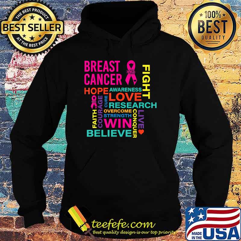 Pink Ribbon Breast Cancer Awareness T-Shirt Hoodie Pink Ribbon Breast Cancer Awareness T-Shirt Hoodie