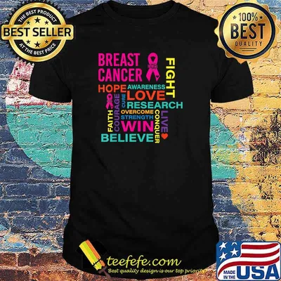 Pink Ribbon Breast Cancer Awareness T-Shirt