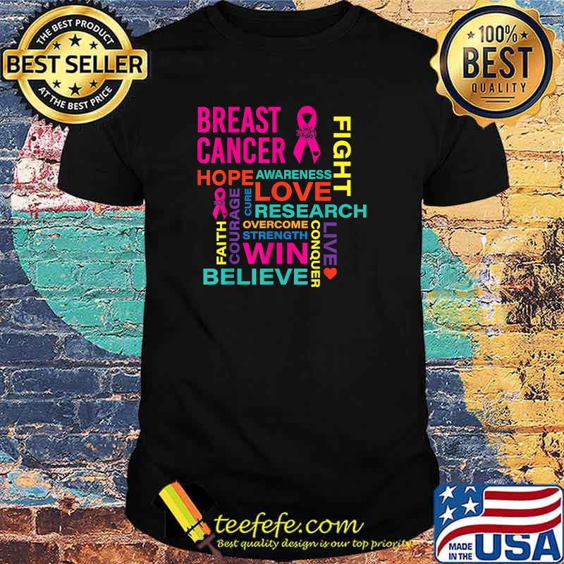 Pink Ribbon Breast Cancer Awareness T-Shirt Pink Ribbon Breast Cancer Awareness T-Shirt