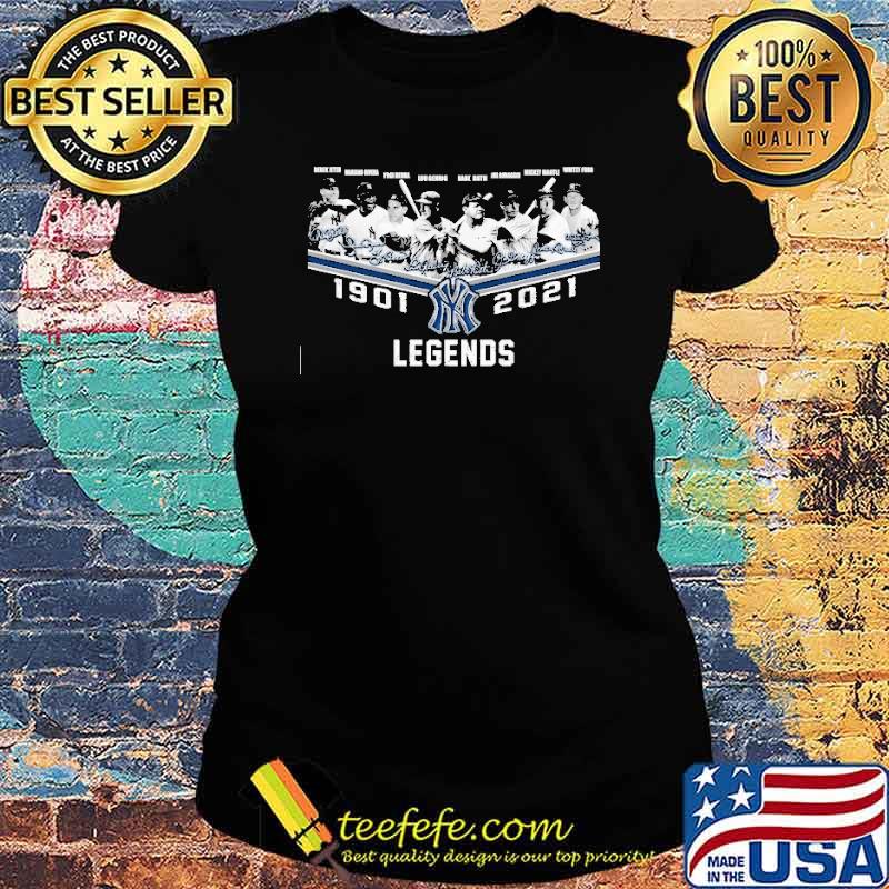 Pitch In For Baseball & Softball 1902 2021 New York Yankees Signature Shirt Ladies tee Pitch In For Baseball & Softball 1902 2021 New York Yankees Signature Shirt Ladies tee