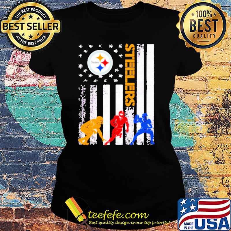 Pittsburgh Steelers American Flag Shirt Ladies tee Pittsburgh Steelers American Flag Shirt Ladies tee