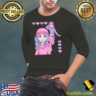 Pixel Anime Girls Pastel T-Shirt