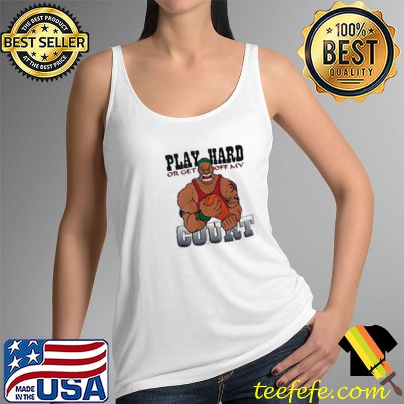 Play Hard Or Get Off My Court Dennis Rodman Caricature Shirt Tank Top Play Hard Or Get Off My Court Dennis Rodman Caricature Shirt Tank Top