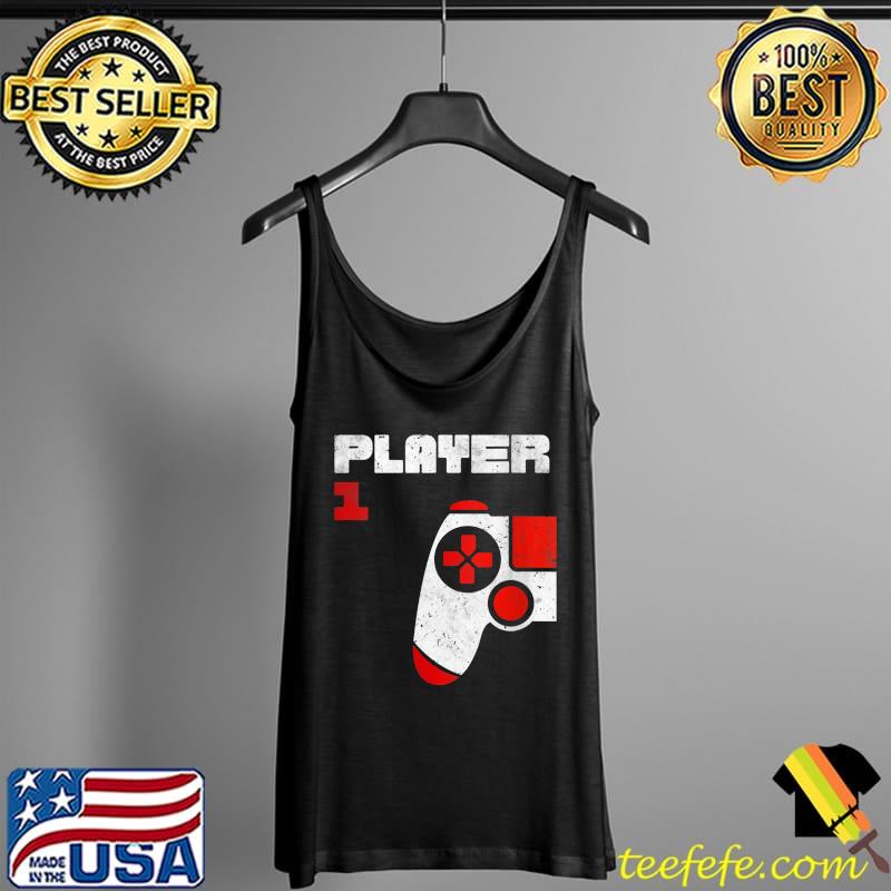 Player 1 Player 2 Gamer Partner Look Brothers Friends Father T-Shirt Tank Top Player 1 Player 2 Gamer Partner Look Brothers Friends Father T-Shirt Tank Top