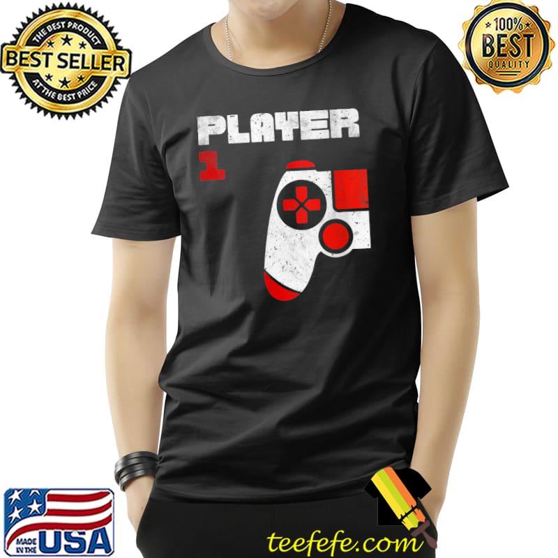 Player 1 Player 2 Gamer Partner Look Brothers Friends Father T-Shirt Unisex Player 1 Player 2 Gamer Partner Look Brothers Friends Father T-Shirt Unisex