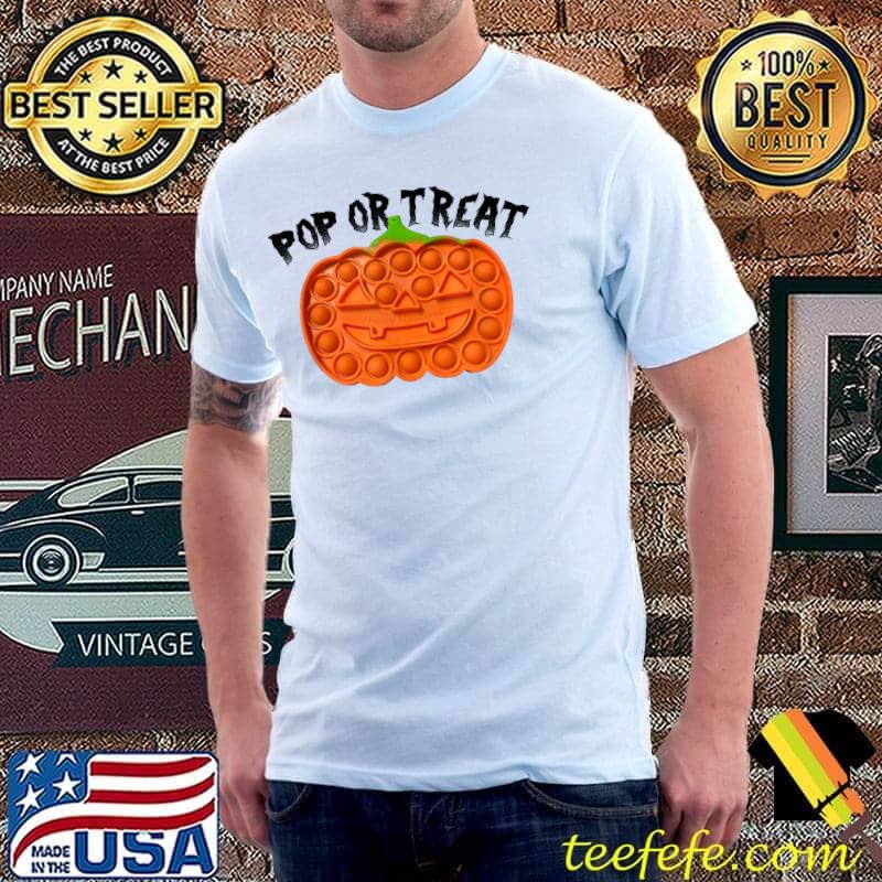 Pop or Treat pumpkin T-Shirt Unisex Pop or Treat pumpkin T-Shirt Unisex