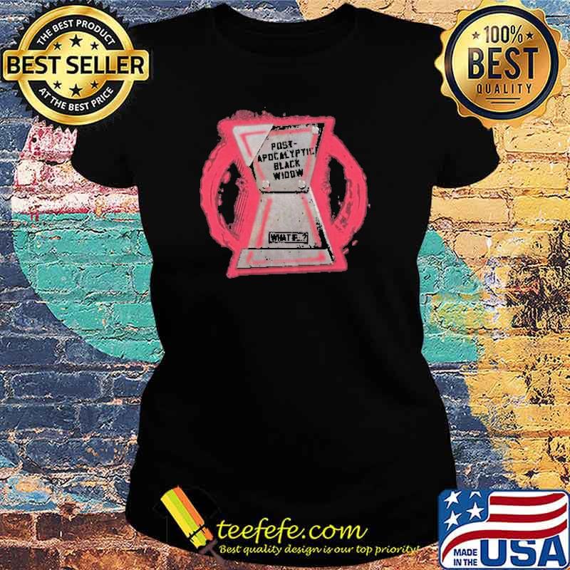 Post Apocalyptic Black Widow T-Shirt Ladies tee Post Apocalyptic Black Widow T-Shirt Ladies tee