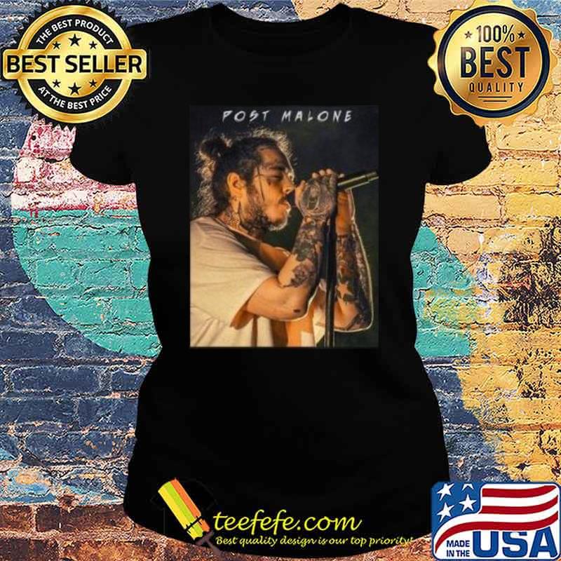 Post Malone On Stage Shirt Ladies tee Post Malone On Stage Shirt Ladies tee