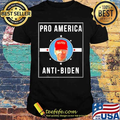 Pro America Anti Biden Flag Impeach Joe Biden Shirt