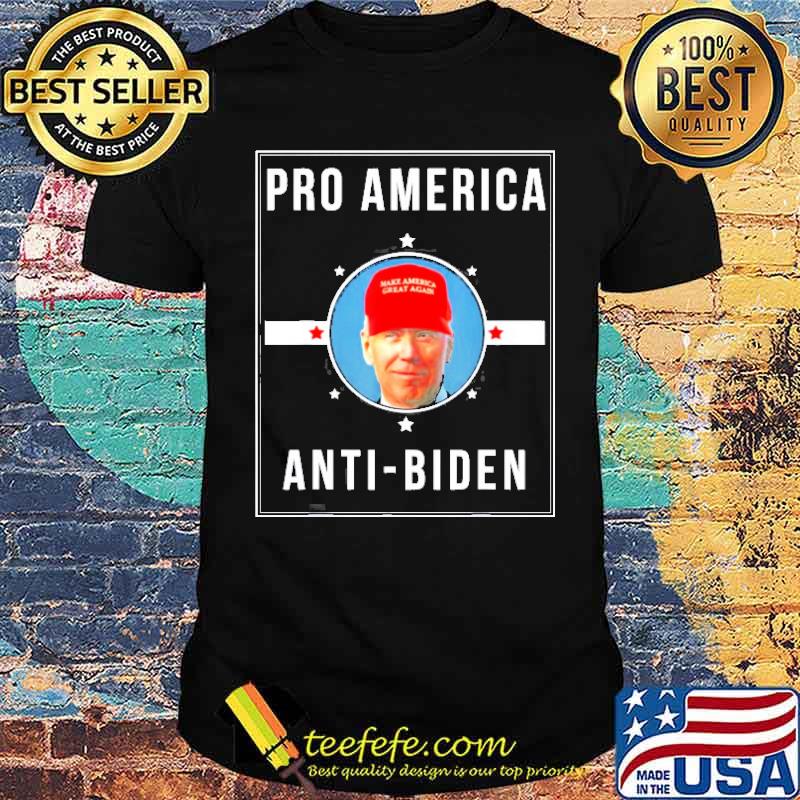 Pro America Anti Biden Flag Impeach Joe Biden Shirt