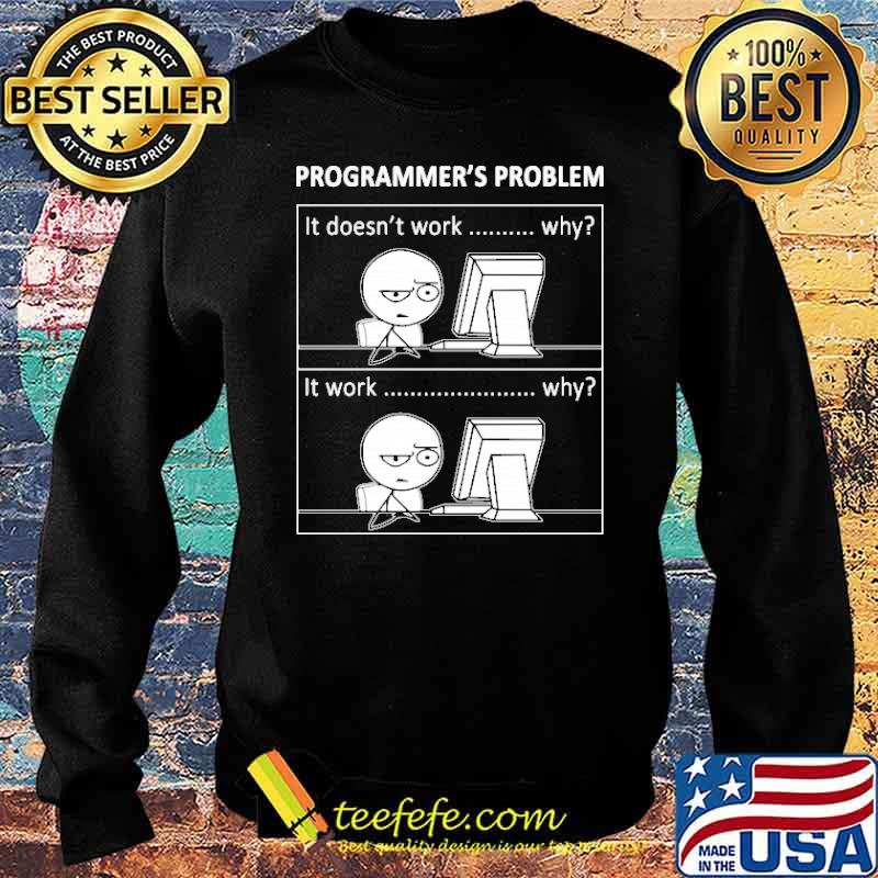 Programmers problem it doesnt work why it work why s Sweater Programmers problem it doesnt work why it work why s Sweater