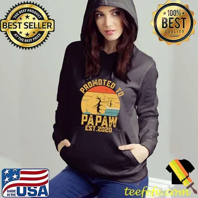 Promoted to Papaw 2020 First Time Grandpa Long Sleeve T-Shirt