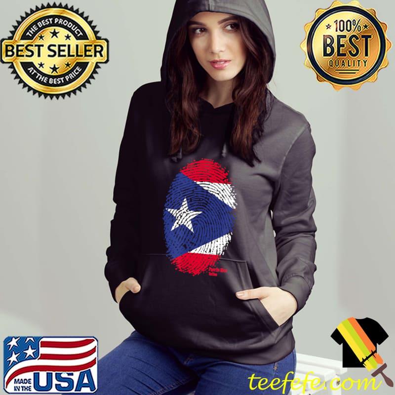 Puerto Rican Flag Thumbprint T-Shirt Puerto Rican Flag Thumbprint T-Shirt